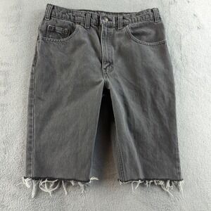Vintage 90s Levis Shorts Mens 34 (Fits 30) Black Faded Cut Off Jeans 531 Canada